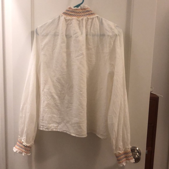 Warm nyc brand daisy blouse size 2 - Picture 5 of 7